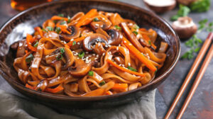 Mushroom Noodle Stir-Fry